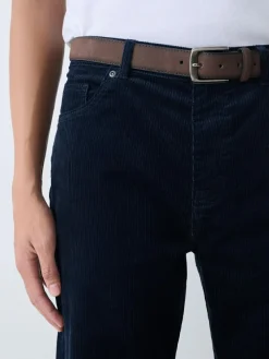 Next Straight Fit Belted Corduroy Trousers^ Pants & Chinos
