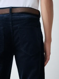 Next Straight Fit Belted Corduroy Trousers^ Pants & Chinos