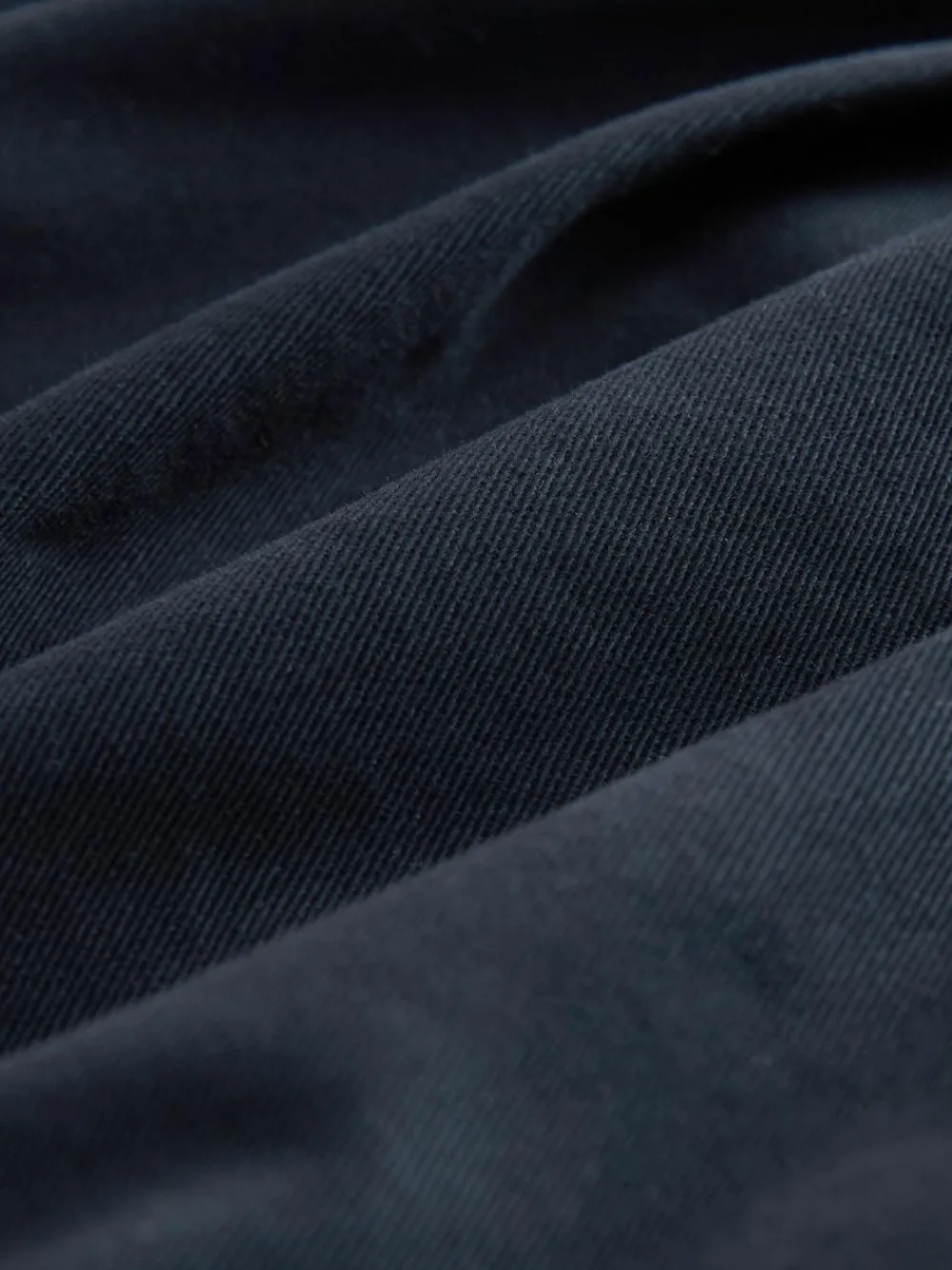 Next Straight Fit Pleated Stretch Chinos Trousers With Elasticated Waist Navy