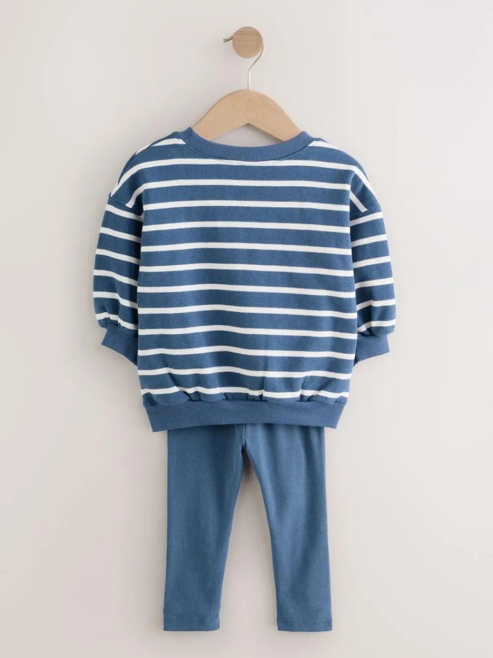 Outlet Next Sweatshirt and Leggings Set (3mths-7yrs) Navy Stripe Characters