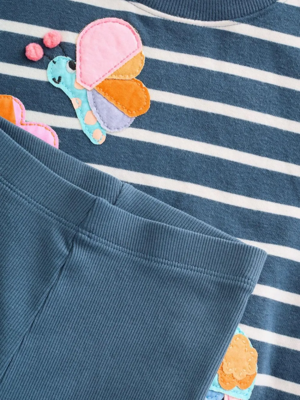 Outlet Next Sweatshirt and Leggings Set (3mths-7yrs) Navy Stripe Characters