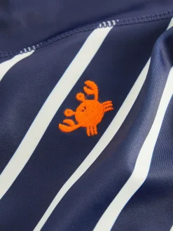 Next Sunsafe All-In-One Swimsuit (3mths-7yrs) Navy Stripe