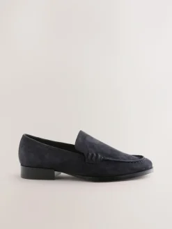Next Suede Round Toe Clean Loafers^Women Flats