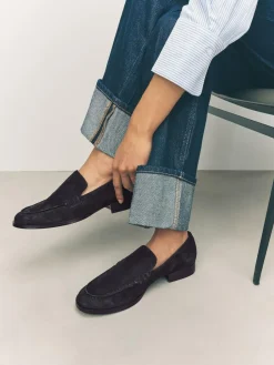 Next Suede Round Toe Clean Loafers^Women Flats
