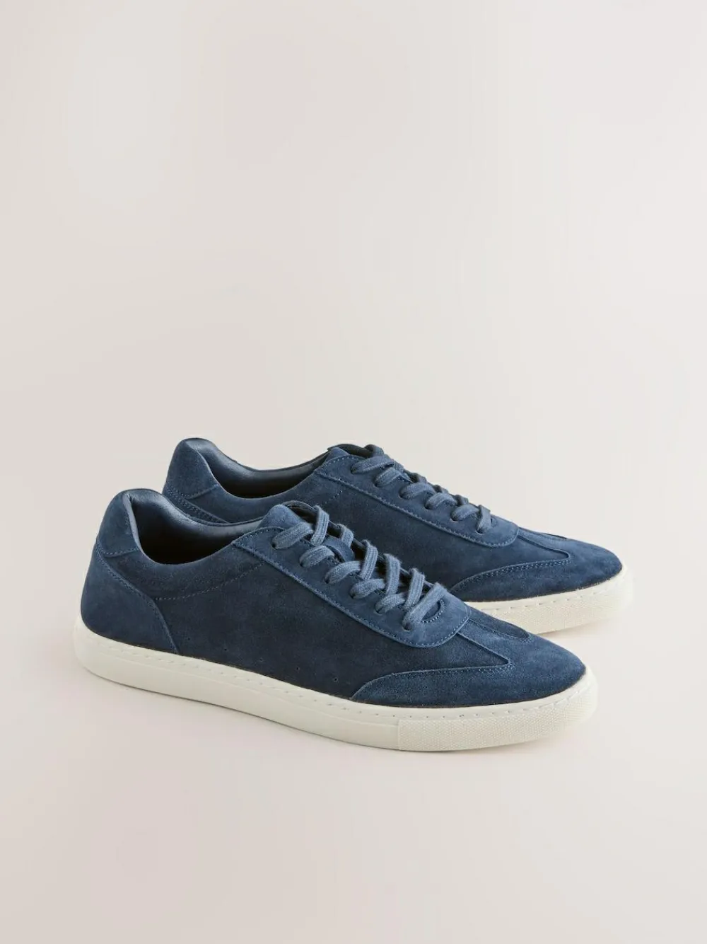 Outlet Next Suede Smart Trainers Navy