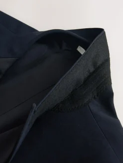 Next Navy Tailored Fit Wool Blend Motionflex Tuxedo Suit Jacket
