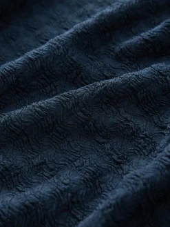 Next Navy Textured Jersey Tie Waist Maxi Dress^Women Maxi Dresses