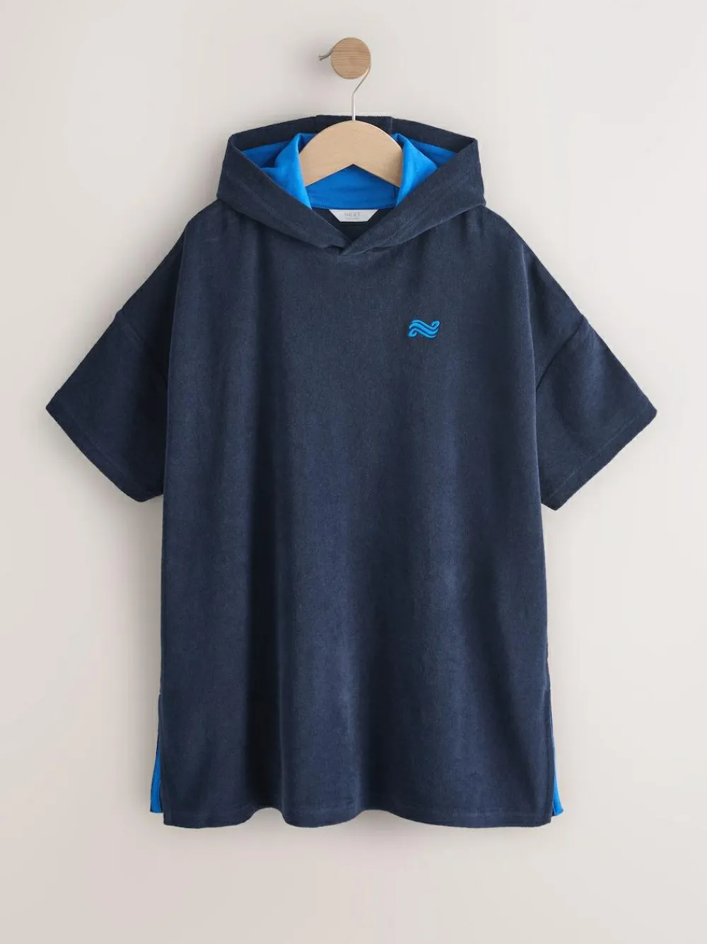 Clearance Next Towelling Poncho (3-16yrs) Navy