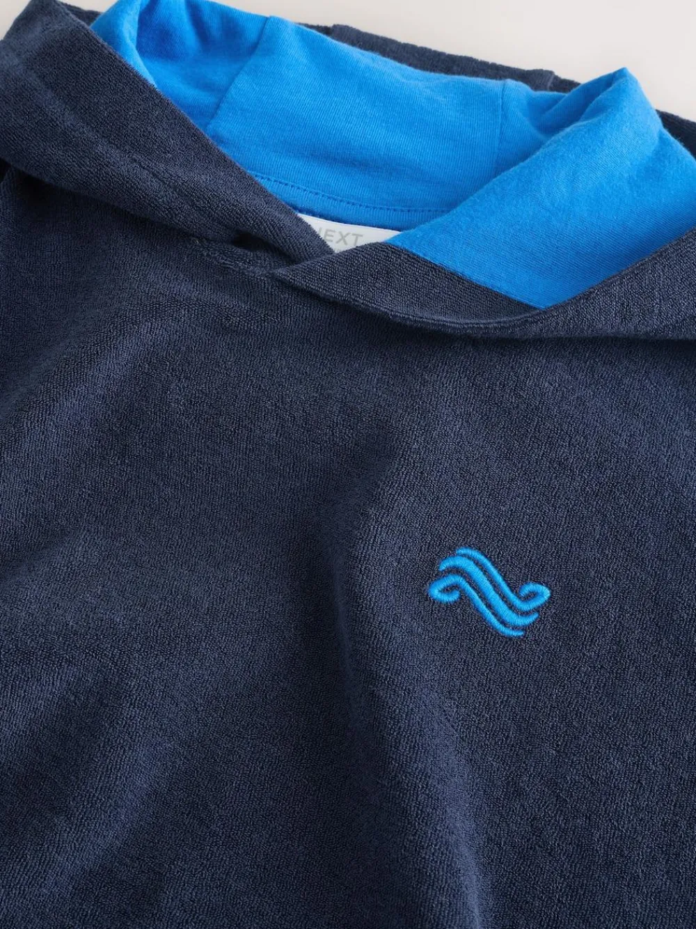 Clearance Next Towelling Poncho (3-16yrs) Navy