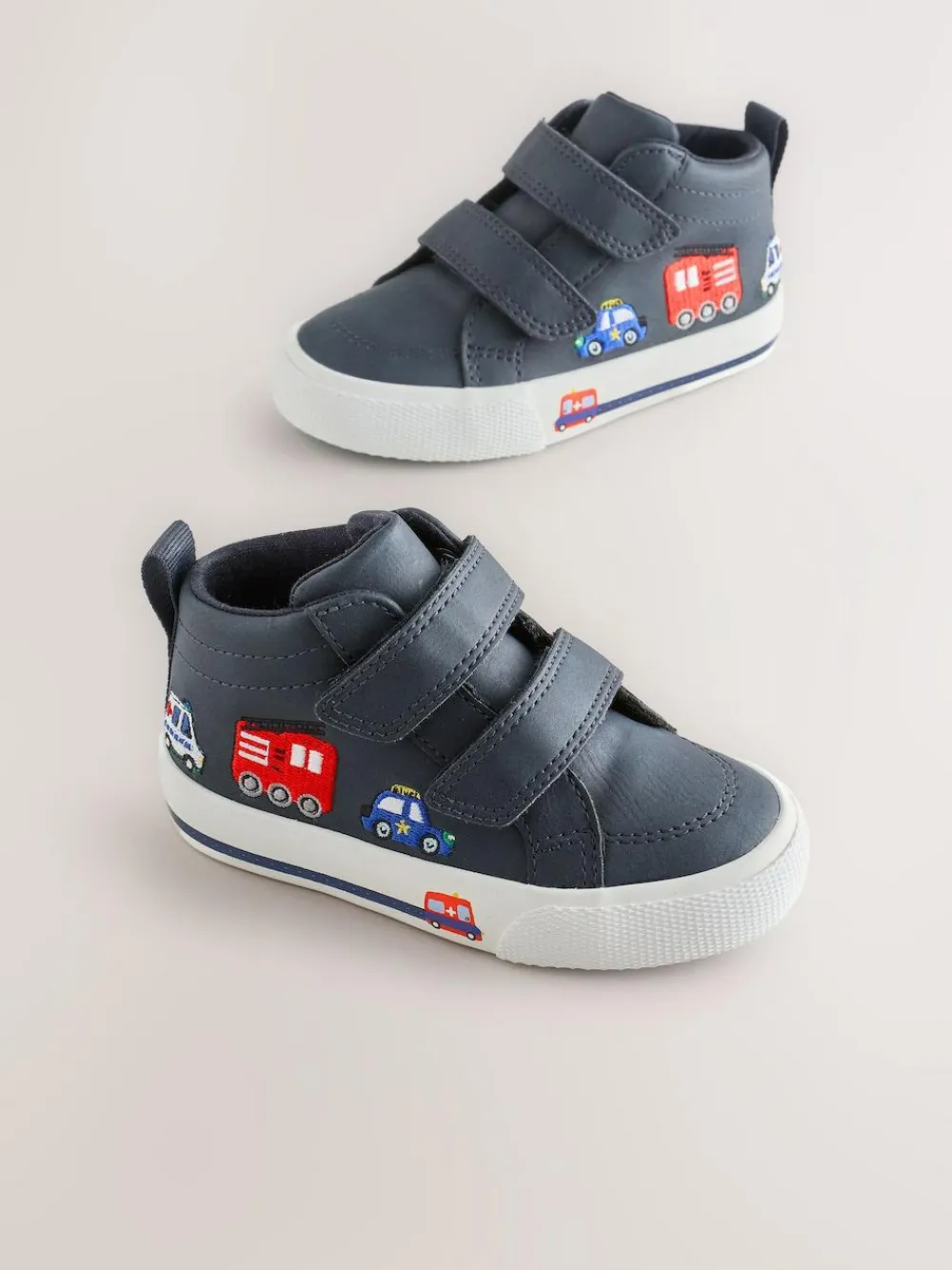 Sale Next Wide Fit (G) Touch Fastening Boots Navy Transport