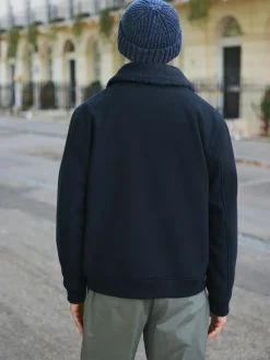 Next Twill Wool Blend Borg Collar Jacket^ Coats & Jackets|Coats & Jackets