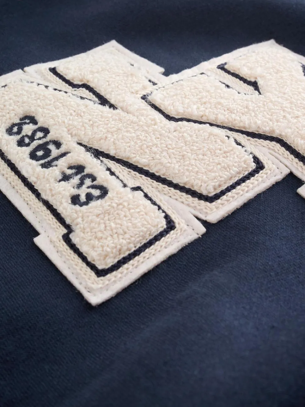 Clearance Next Navy Varsity Embroidered Jacket (3-16yrs)