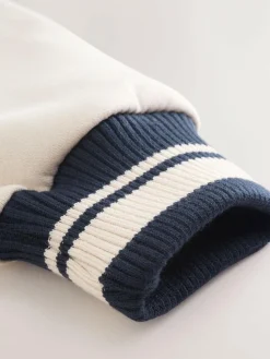 Clearance Next Navy Varsity Embroidered Jacket (3-16yrs)