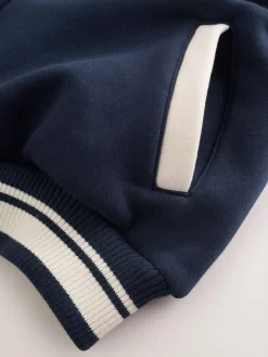 Clearance Next Navy Varsity Embroidered Jacket (3-16yrs)