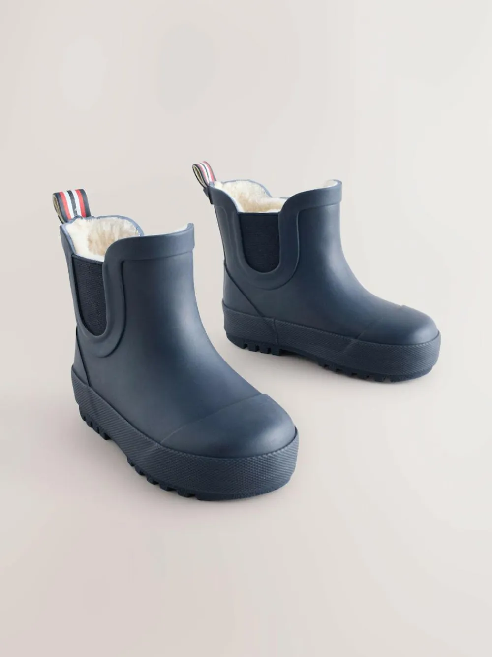 Hot Next Navy Warm Lined Ankle Wellies