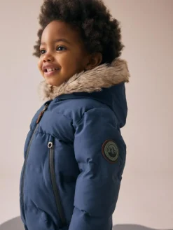 Hot Next Waterproof Padded Snowsuit (3mths-7yrs) Navy