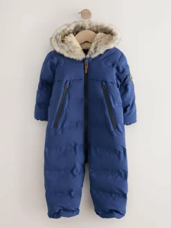 Hot Next Waterproof Padded Snowsuit (3mths-7yrs) Navy