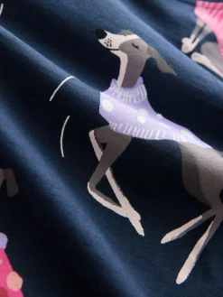 Outlet Next Navy Whippet 100% Cotton Short Set Pyjamas