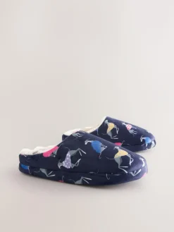 Clearance Next Navy Whippet Mule Slippers