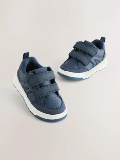 Sale Next Wide Fit (G) Touch Fastening Two Strap Trainers Navy