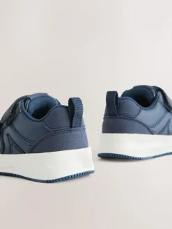 Sale Next Wide Fit (G) Touch Fastening Two Strap Trainers Navy