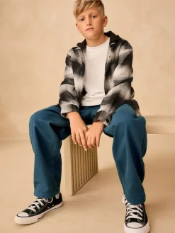 Next Wide Fit Pull On Twill Jeans (3-16yrs)^BOY Jeans|Jeans