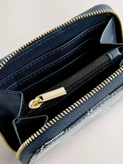 Online Next Navy Zip Around Purse