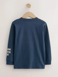 Next Graphic Long Sleeve T-Shirts 3 Pack (3-16yrs)^BOY Tops|T-Shirts