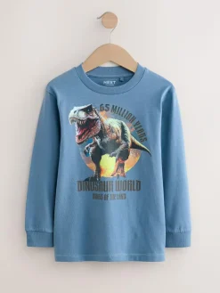 Next Graphic Long Sleeve T-Shirts 3 Pack (3-16yrs)^BOY Tops|T-Shirts