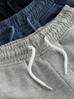 Next Navy/Blue/Grey Regular Fit Basic Shorts 3 Pack (3-16yrs)