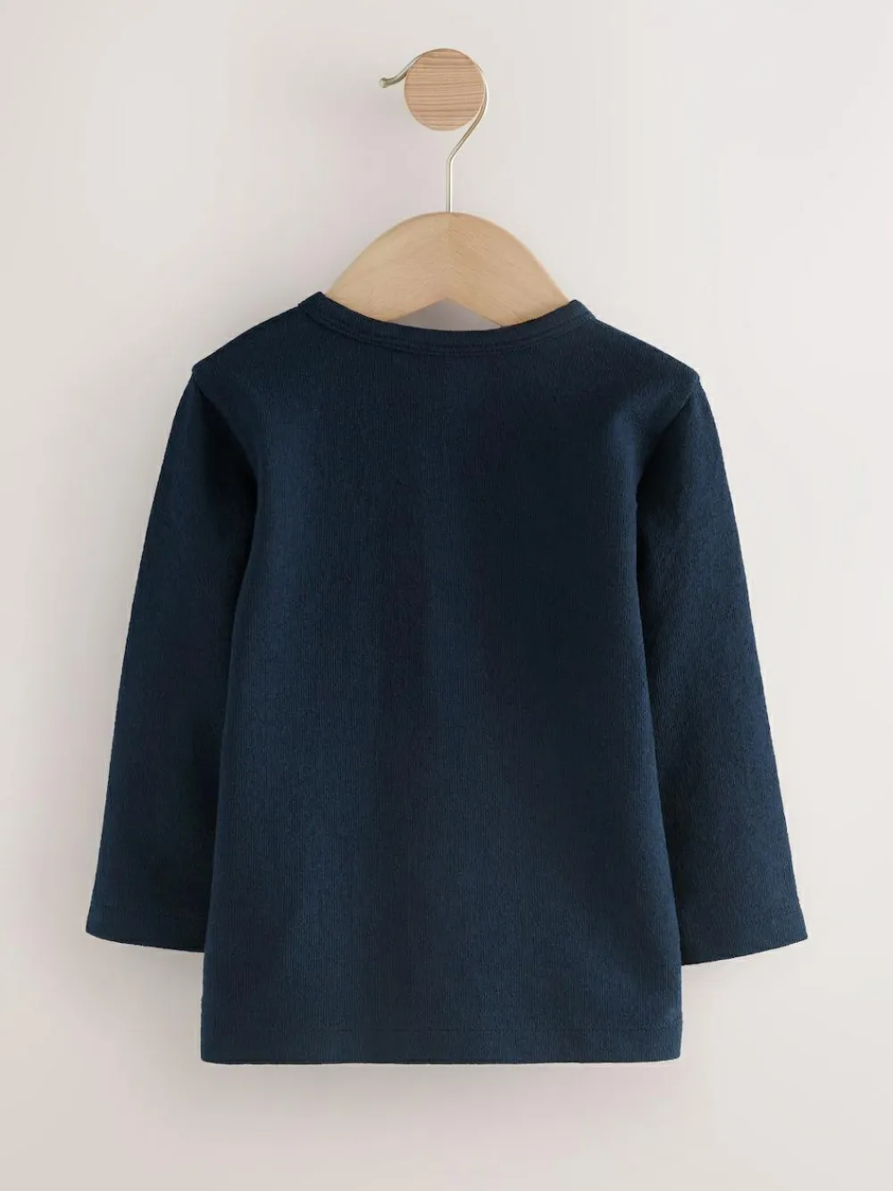 Next Navy/Blue/Stone Long Sleeve Henley T-Shirts 3 Pack (3mths-7yrs)^BOY Tops|Multipacks