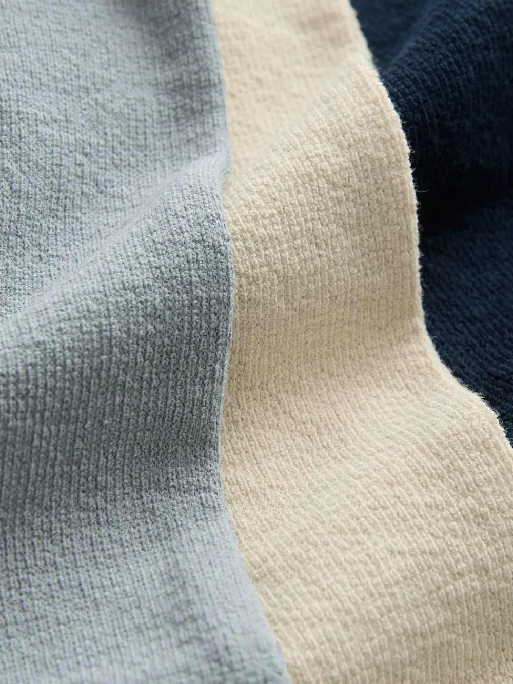 Next Navy/Blue/Stone Long Sleeve Henley T-Shirts 3 Pack (3mths-7yrs)^BOY Tops|Multipacks