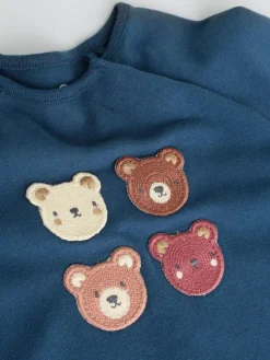 Next Navy/Brown Bear Tops and Leggings 6 Piece Baby Set (0mths-3yrs)^BOY Cosy Club|Baby Winter Clothing