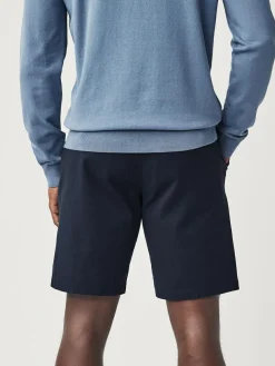 Discount Next Straight Fit Stretch Chino Shorts 2 Pack Navy/Charcoal