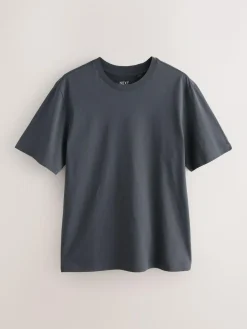 Clearance Next Navy/Green/Burgundy Red/Yellow/Slate/Blue Regular Fit Essential Cotton T-Shirts 6 Pack