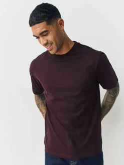 Clearance Next Navy/Green/Burgundy Red/Yellow/Slate/Blue Regular Fit Essential Cotton T-Shirts 6 Pack