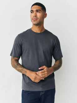 Clearance Next Navy/Green/Burgundy Red/Yellow/Slate/Blue Regular Fit Essential Cotton T-Shirts 6 Pack