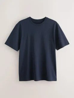 Clearance Next Navy/Green/Burgundy Red/Yellow/Slate/Blue Regular Fit Essential Cotton T-Shirts 6 Pack