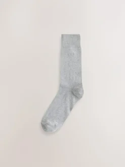 Next Navy/Grey Marl Embroidered Lasting Fresh Socks 10 Pack^ Nightwear|Socks