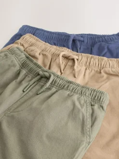 Online Next 3 Pack Shorts (3-16yrs) Navy/Khaki