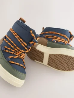 Next Navy/Khaki Thermal Thinsulate™ Lined Quilted Water Resistant Boots^BOY Baby Boots|Boots