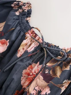 Sale Next Off the Shoulder Jumpsuit Navy/Pink