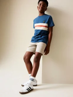 Sale Next 2 Pack Shorts (3-16yrs) Navy/Stone