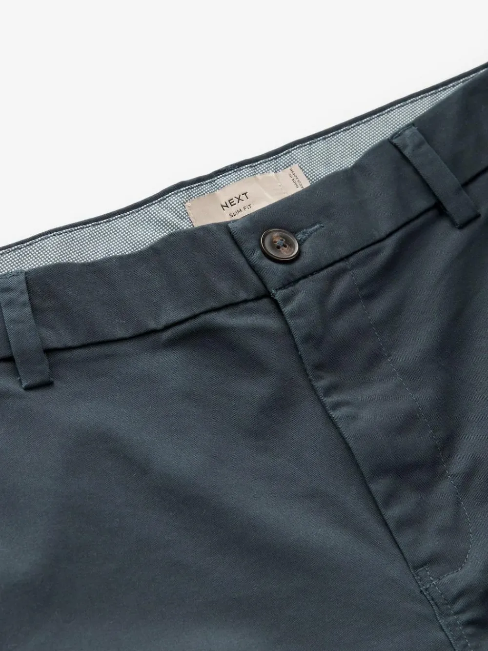 Outlet Next Slim Fit Stretch Chino Shorts 2 Pack Navy/Stone