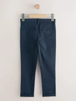 Clearance Next Stretch Skinny Chino Trousers 2 Pack (3-17yrs) Navy/Stone