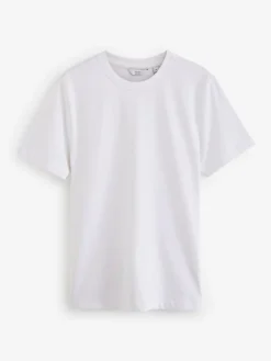 Next Navy/White/Stone Regular Fit Heavyweight T-Shirts 3 Pack^ Nightwear|Tops & T-Shirts