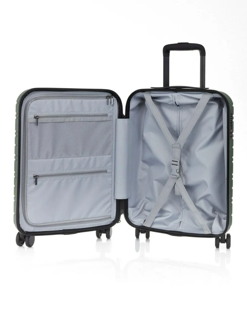 Nere STORI 55CM Cabin Suitcase Green