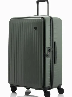 Clearance Nere Venture DUAL OPEN 75CM Suitcase Green