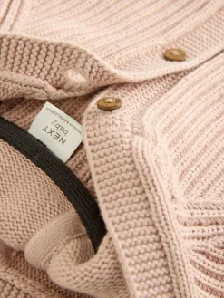 Next Neutral 100% Cotton Cardigan (0mths-2yrs)^BOY Knitwear|Knitwear