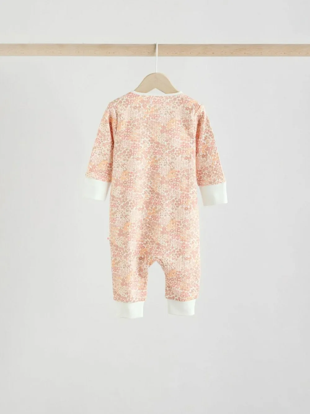 Next Neutral 5 Pack Two Way Zip Baby Sleepsuits (0mths-3yrs)^ Nightwear